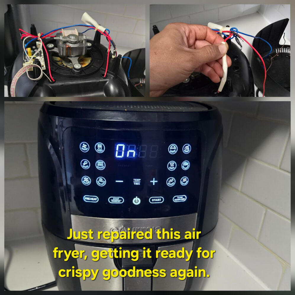 Air fryer was repaired