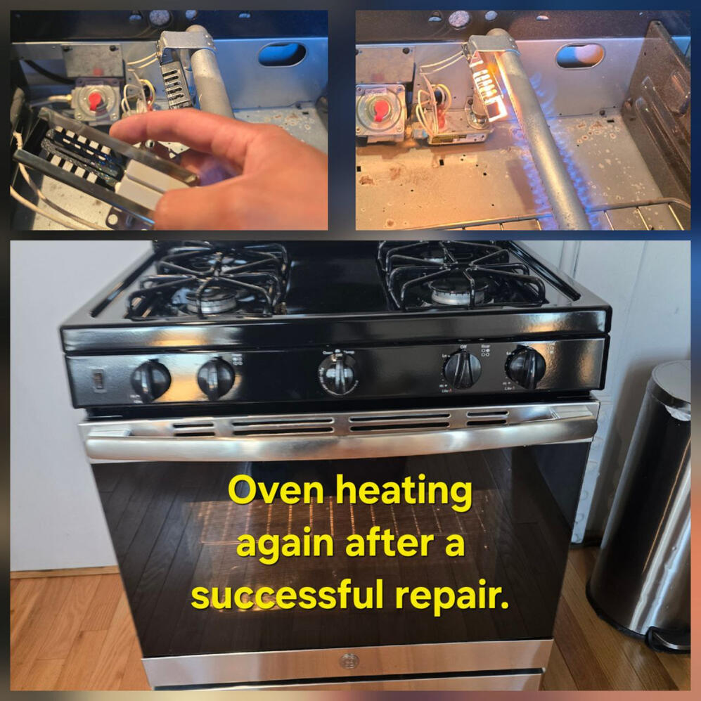 Oven heating again